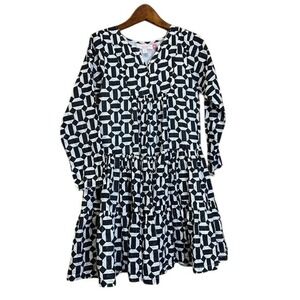 Pink Chicken girls cotton tiered dress perfect for Mommy and Me day 7 years